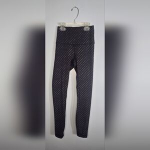 lululemon athletica Patterned Black Leggings
